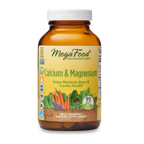 MegaFood Calcium and Magnesium 90 Tablets