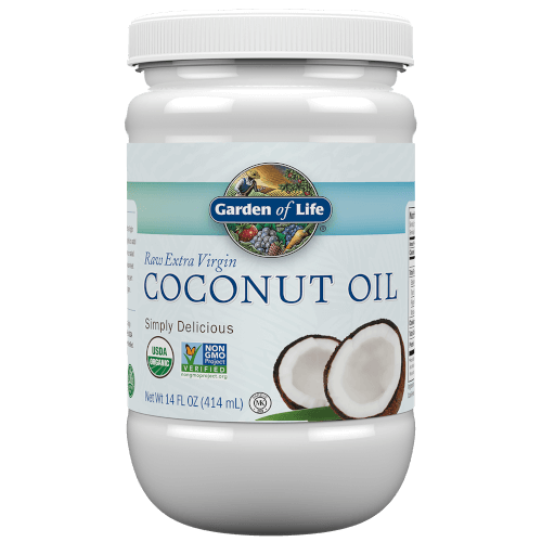 Garden of Life Coconut Oil Extra Virgin 14 oz BPA-Free Plastic Jar