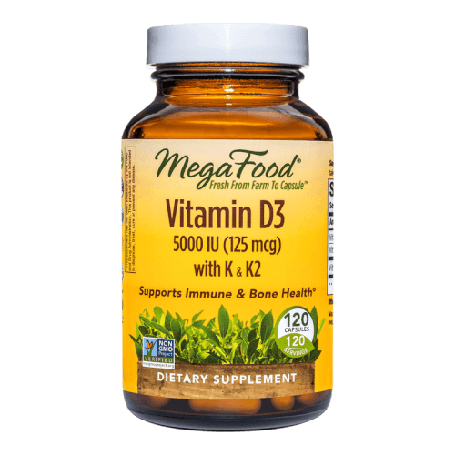 MegaFood D 3 5000 IU 120 Tablets