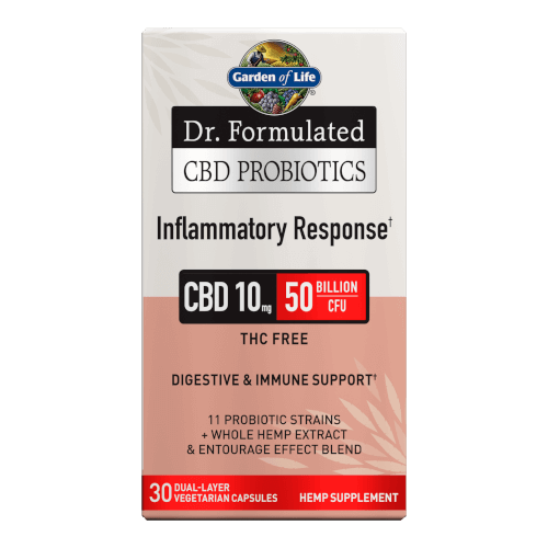 Garden of Life Dr Formulated CBD Probiotics Inflammatory Response 30 Capsules