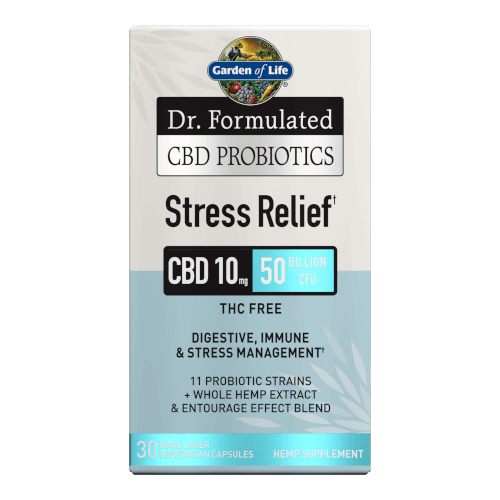 Garden of Life Dr Formulated CBD Probiotics Stress Relief 30 Capsules