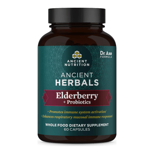 Ancient Nutrition Herbals Elderberry Probiotics 60 Capsules