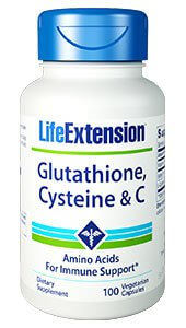 Life Extension Glutathione Cysteine and C 100 Capsules