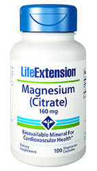 Life Extension Magnesium Citrate 160 mg 100 Capsules