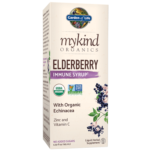 Garden of Life MyKind Organics Elderberry Immune Syrup 6.5 oz Liquid