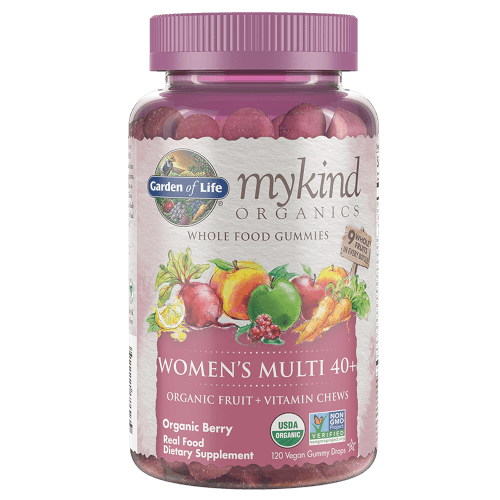 Garden of Life MyKind Organics Womens 40 Plus Gummy Multi Berry 120 Fruit Chews