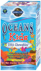 Garden of Life Oceans 3 Kids Chewable 120 Softgels
