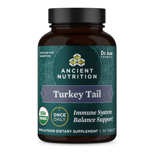 Ancient Nutrition Organic Turkey Tail 30 Tablet