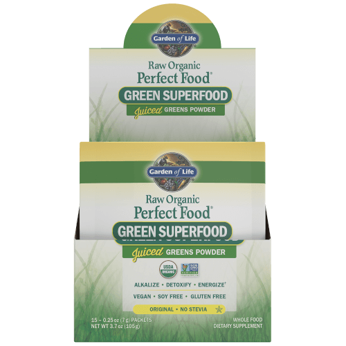 Garden of Life Perfect Food Raw Box of 15 Single Serv. Packets
