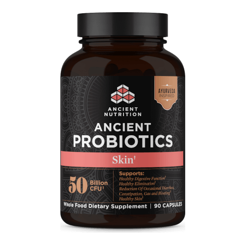 Ancient Nutrition Probiotics Skin Caps 90 Caps