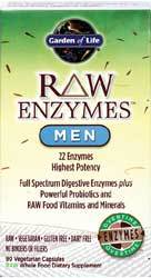 Garden of Life RAW Enzymes Men 90 Capsules