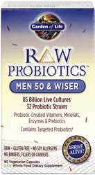 Garden of Life RAW Probiotics Men 50 and Wiser 90 Capsules