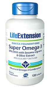 Life Extension Super Omega-3 EPA-DHA 120 Soft Gels