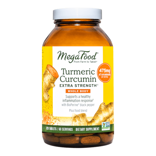 MegaFood Turmeric Strength for Whole Body 120 Tablets