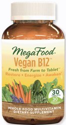 MegaFood Vegan B-12 30 Tablets