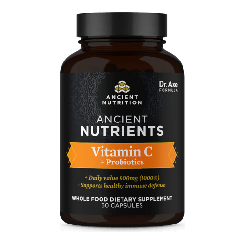 Ancient Nutrition Vitamin C plus Probiotic 60 Capsules