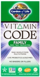 Garden of Life Vitamin Code Family 120 Capsules