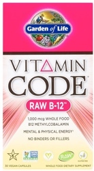 Garden of Life Vitamin Code Raw B-12 30 Capsules