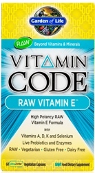 Garden of Life Vitamin Code Raw E Complex 60 Capsules