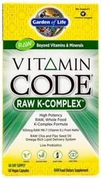 Garden of Life Vitamin Code RAW K Complex 60 Capsules