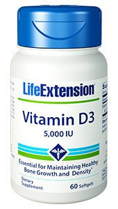 Life Extension Vitamin D3 5000 IU 60 Softgels